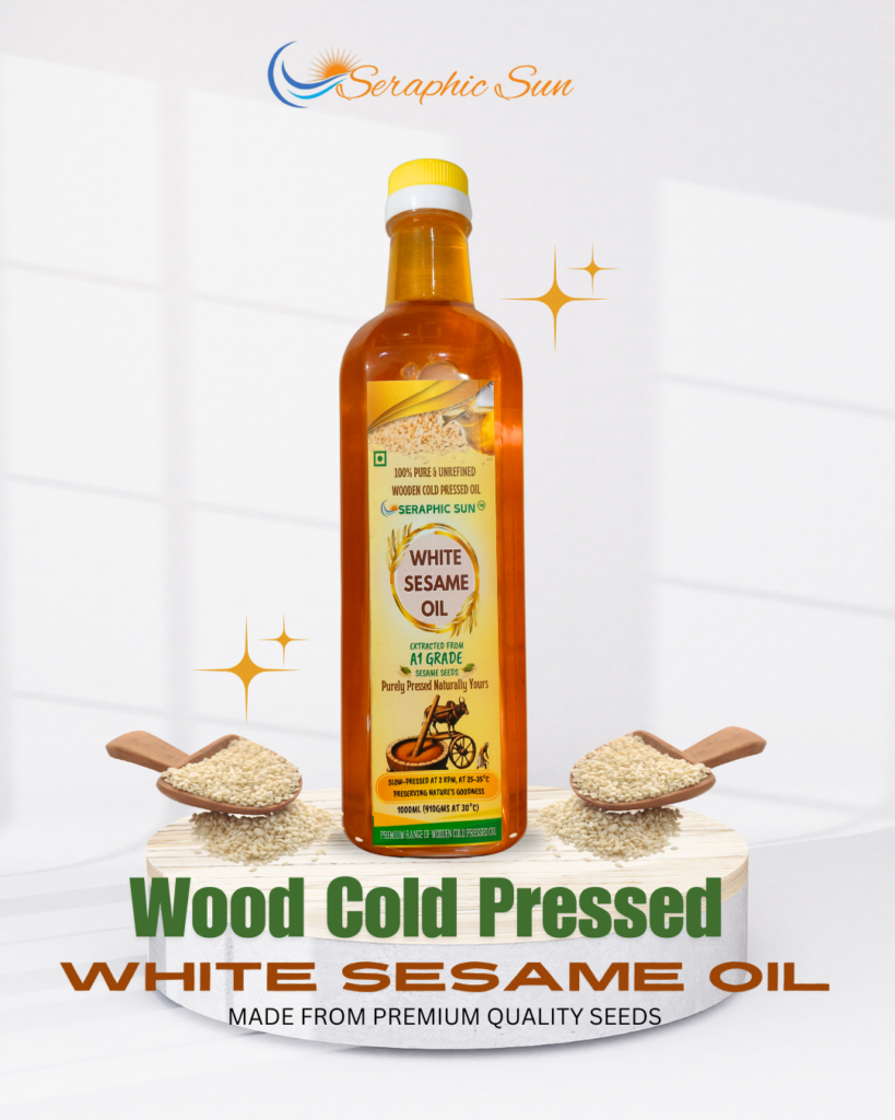 Seraphic Sun Prayagraj Cold Pressed White Sesame Oil: Benefits and Uses